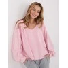 Palaidinė moteriška oversize šviesiai rožinė