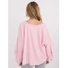 Palaidinė moteriška oversize šviesiai rožinė