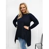 Palaidinė moteriška tamsiai mėlyna plus size RV