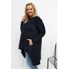 Palaidinė moteriška tamsiai mėlyna plus size RV