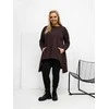 Palaidinė moteriška tamsiai ruda plus size RV