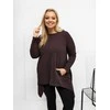 Palaidinė moteriška tamsiai ruda plus size RV