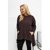 Palaidinė moteriška tamsiai ruda plus size RV