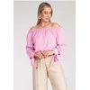 Palaidinė rožinė su atvirais pečiais ir kaspinėliais Figl