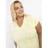 Palaidinė šviesiai geltona elegantiška