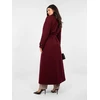 Paltas moterims -IT-PL-97035.16-ciemny raudona
