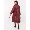 Paltas moterims IT-PL-A8393.81 bordo spalvos