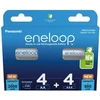 PANASONIC ENELOOP komplektas 4 x AA 2000mAh + 4 x AAA 800mAh