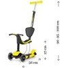 Paspirtukas SCOOTER Little Star geltonas