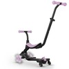 Paspirtukas vaikams violetinis 3in1 su sėdyne Qplay