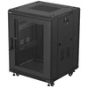 Lanberg grindų spintelė 19" 15U 600x600 juoda perforuotos durys