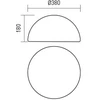 Pastatomas lauko šviestuvas BLOB, E27, baltas, IP65, 90167