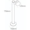 Pastatomas lauko šviestuvas, GU10, antracito sp., IP65, 67534B/AN