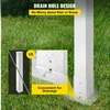 VEVOR Pašto dėžutės stovas, 109 cm, baltas, Q235 plienas, paviršinis montavimas