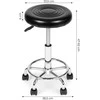 Kėdė su pasukamu mechanizmu ModernHome BC007-2-BC, 38.5x38.5 cm