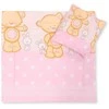 Patalynės komplektas kūdikiui Cuddly Teddy Bear Pram – jaukumui ir saldžiam miegui.