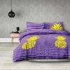 AmeliaHome Patalynės komplektas su ananasų raštu AH BASIC 155x220 cm + 80x80 cm (2+2)