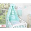 Patalynės komplektas su baldakimu Little Prince, mėtų spalvos