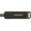 USB Atmintinė - Patriot Rage R550 512GB 100MB/s USB A+C Sukamoji Juoda