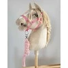 Super Hobby Horse Pavadėlis hobi arkliukui, dviguba virvė, rožinis