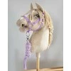 Super Hobby Horse Pavadėlis hobi arkliukui, dviguba virvė, violetinis