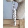 Super Hobby Horse Pavadėlis hobi arkliukui, dviguba virvė, baltas-Smėlio spalvos