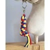 Super Hobby Horse Pavadėlis hobi arkliukui, dviguba virvė, raudona/gentainė/geltona
