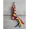 Super Hobby Horse Pavadėlis hobi arkliukui, dviguba virvė, raudona/gentainė/geltona