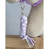 Super Hobby Horse Pavadėlis hobi arkliukui, dviguba virvė, baltas-violetinis