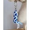 Pavadėlis hobi arkliukui dvigubas – mėlynas/baltas
