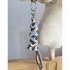 Super Hobby Horse Pavadėlis hobi arkliukui, dvigubas, mėlynas/šviesiai smėlinis/rudas