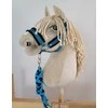Super Hobby Horse Pavadėlis hobi arkliukui, juodas-turkio