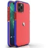 Hurtel Spring dėklas su spalvotu rėmeliu skirtas iPhone 13 mini, tamsiai mėlynas