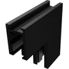 Paviršinio magnetinės sistemos ZAMBELIS MAGNETIC 5MM bėgelio vertikalus kampinis sujungimas, matinės juodos sp., 2512