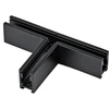Paviršinio magnetinės sistemos ZAMBELIS MAGNETIC 5MM bėgelio T formos sujungimas, matinės juodos sp., 48V, 2514