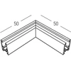 Paviršinio magnetinės sistemos ZAMBELIS MAGNETIC 6MM bėgelio horizontalus kampinis sujungimas, 24V, žalvario sp., 25233