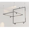 Paviršinio magnetinės sistemos ZAMBELIS MAGNETIC 5MM bėgelio X formos sujungimas, matinės juodos sp., 48V, 2515