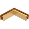 Paviršinio magnetinės sistemos ZAMBELIS MAGNETIC 6MM bėgelio horizontalus kampinis sujungimas, 24V, žalvario sp., 25233