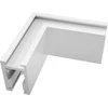 Paviršinio magnetinės sistemos ZAMBELIS MAGNETIC 5MM bėgelio kampinis sujungimas, matinės baltos sp., 2511-W