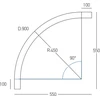 Paviršinis lenktas magnetinės sistemos ZAMBELIS MAGNETIC 6MM bėgelis, 24V, žalvario sp., D900mm, 25433