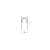 Paviršinis/pakabinamas magnetinės sistemos ZAMBELIS MAGNETIC bėgelis, 48V, juodas, 1m, 22273B-1