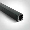 Paviršinis profilis, juodas, 2m, komplektuojamas su juodu difuzoriumi ir užbaigimais, 25mm LED juostai, 7912/B/B