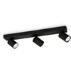 Lubinis šviestuvas Ideal Lux Ceiling lamp with 3 lights RUDY, GU10, juodas