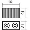 Lubinis šviestuvas Paviršinis šviestuvas DELPHI, GU10, juodas, 01-3412