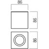 Lubinis šviestuvas Paviršinis šviestuvas PRATO, GU10, chromo sp., IP44, 01-3355