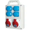 PawBol B.SLIM-6-S plastikinis skydelis 6 mod (4x16A/250V 2x16A/5P)