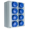 PawBol R-BOX B.1605-S plastikinis skydelis su kištukiniais lizdais (8x16A/250V)
