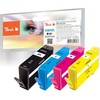 Peach PI300-370 Juoda, Žydras, Rausvai raudona, Geltona Sudėtinė pakuotė 4 vnt