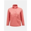 Peak Performance W Fleece Snap T Rožinis Megztinis