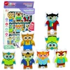 Lean Toys Įgūdžių lavinimo žaidimas Pelėdos 18 vnt